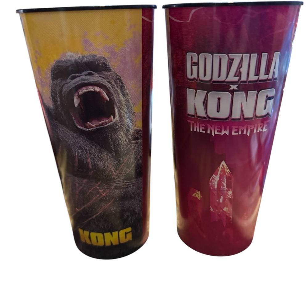 New! 2 Exclusive Godzilla vs.Kong Red Tumbler - Collection
